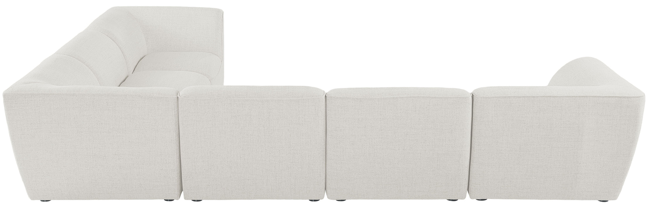 Miramar - Modular Sectional 6 Piece - Cream - Fabric