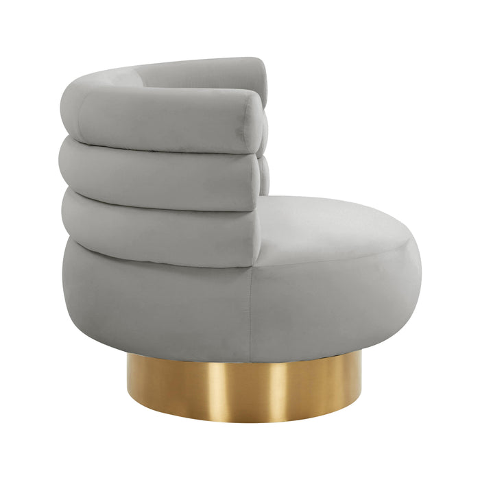 Naomi - Velvet Swivel Chair