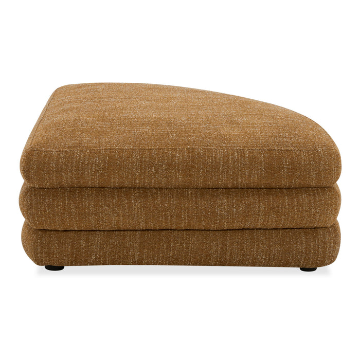 Lowtide - Curved Ottoman - Light Brown