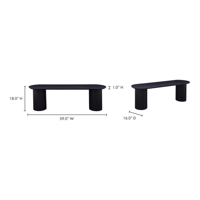 Povera - Dining Bench - Black - Wood