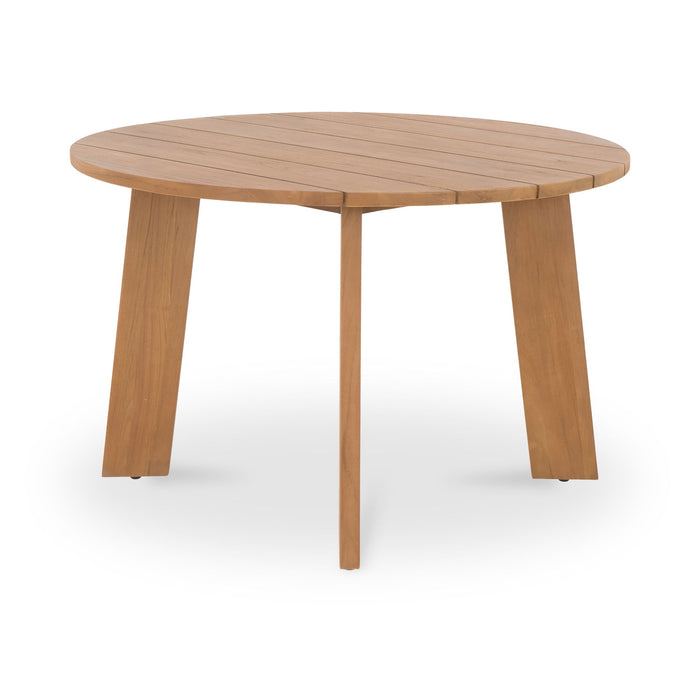 Delta - Round Outdoor Dining Table - Natural