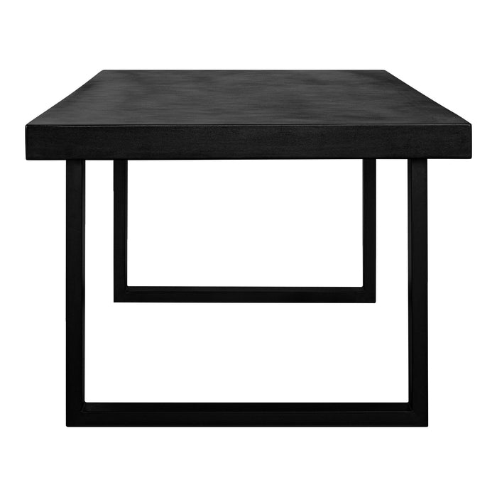 Jedrik - Outdoor Dining Table Large - Black - Concrete