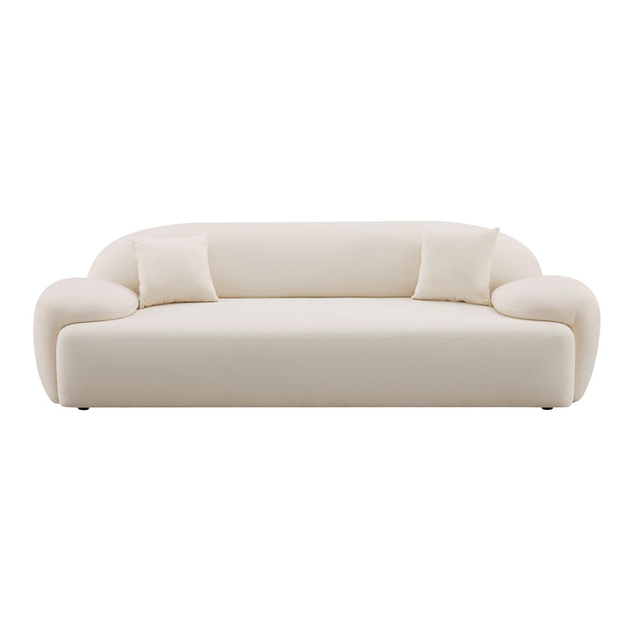 Allegra - Velvet Sofa - Cream