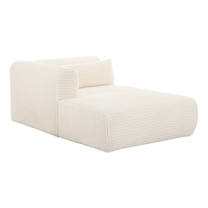 Tarra - Fluffy Oversized Corduroy Modular Chaise