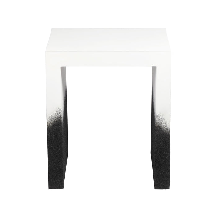 Matra - End Table - Black And White