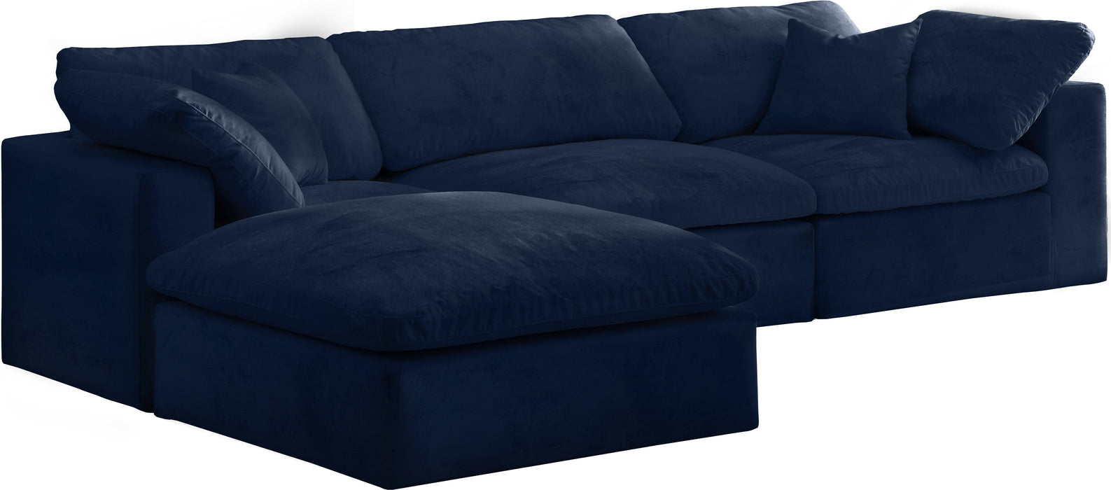 Cozy - Modular Sectional 4 Piece Cloud - Navy