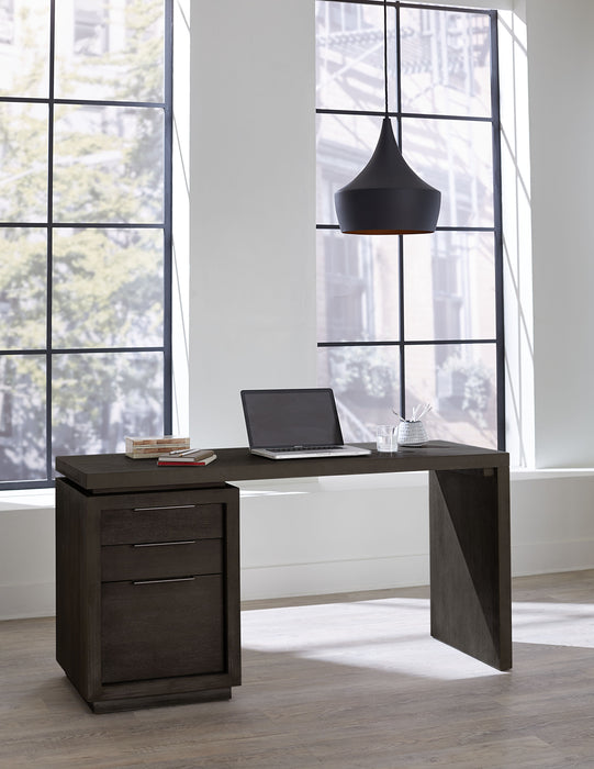 Oxford Sngl Ped Desk - Bs Grey