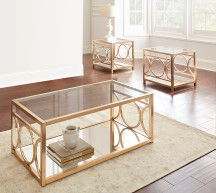 Olympia - 3 Piece Table Set - Gold