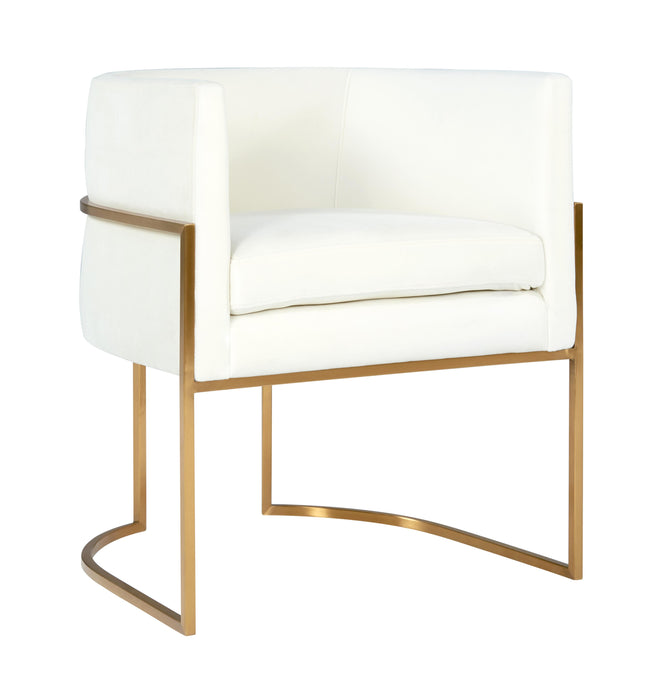 Giselle - Velvet Dining Chair Gold Leg