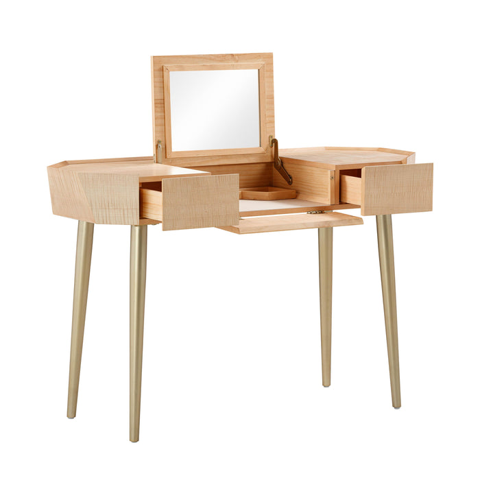 Sadie - Maple Vanity Desk - Natural