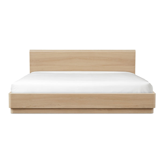 Round Off - King Bed - Natural Oak