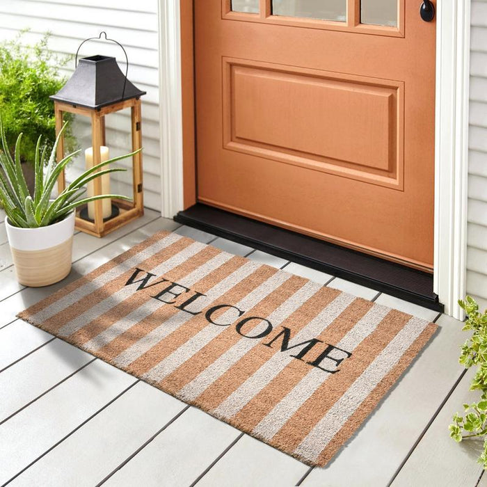 Doormats - Striped Welcome Doormat