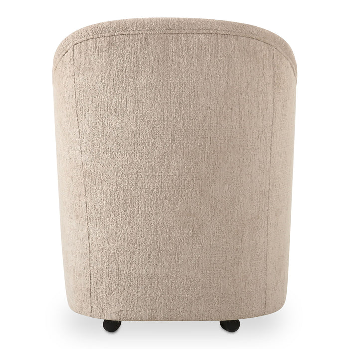 Drava - Rolling Dining Chair - Beige