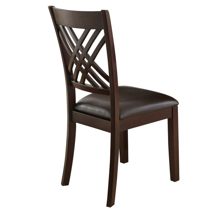 Adrian - Side Chair (Set of 2) - Dark Brown