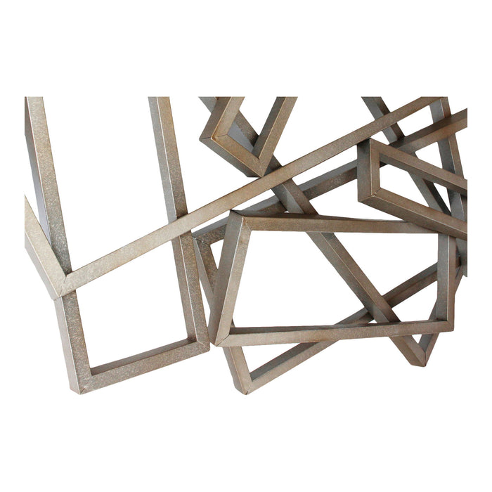 Metal Rectangles - Wall Decor - Silver