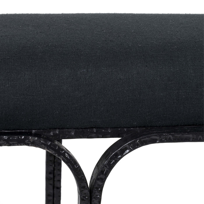 Bryn - Linen Bench - Black