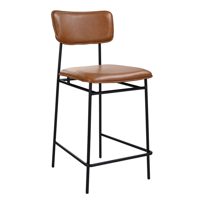 Sailor - Counter Stool - Dark Brown - Leather