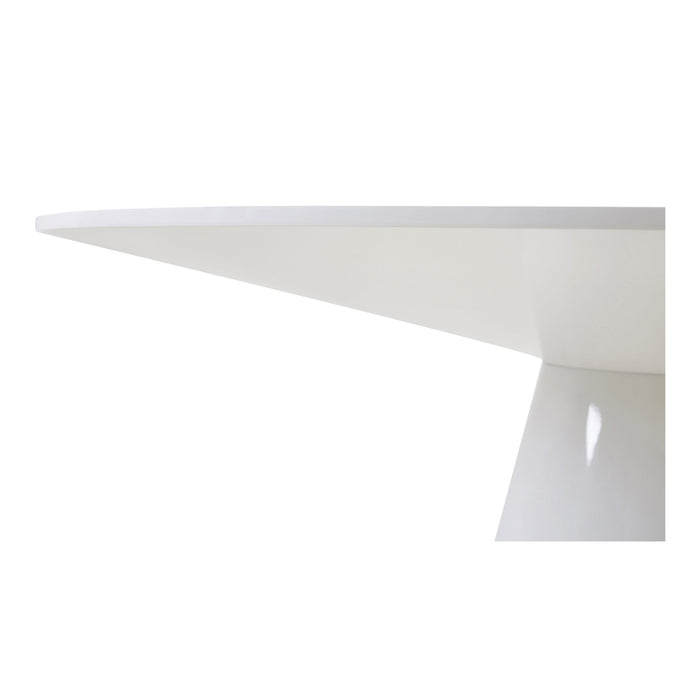 Otago - Round Dining Table - High Gloss White