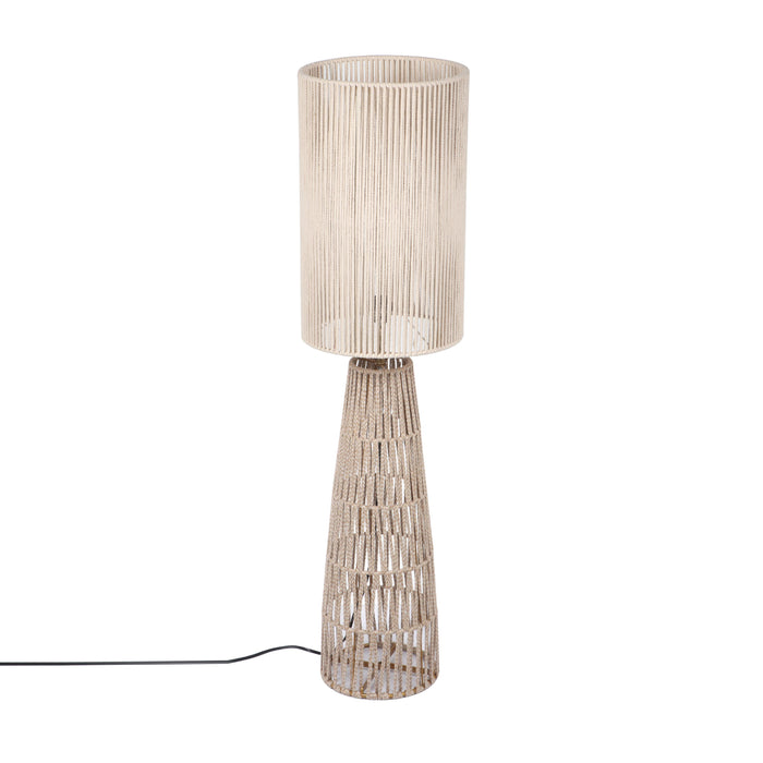 Beam - Jute Floor Lamp - Cream / Natural