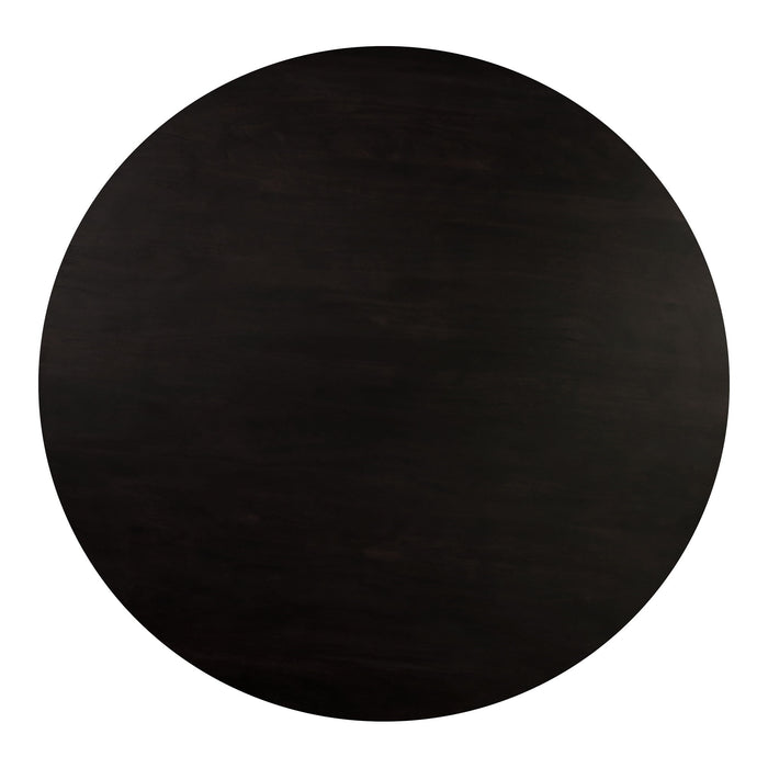 Povera - Round Dining Table - Black - Acacia Wood