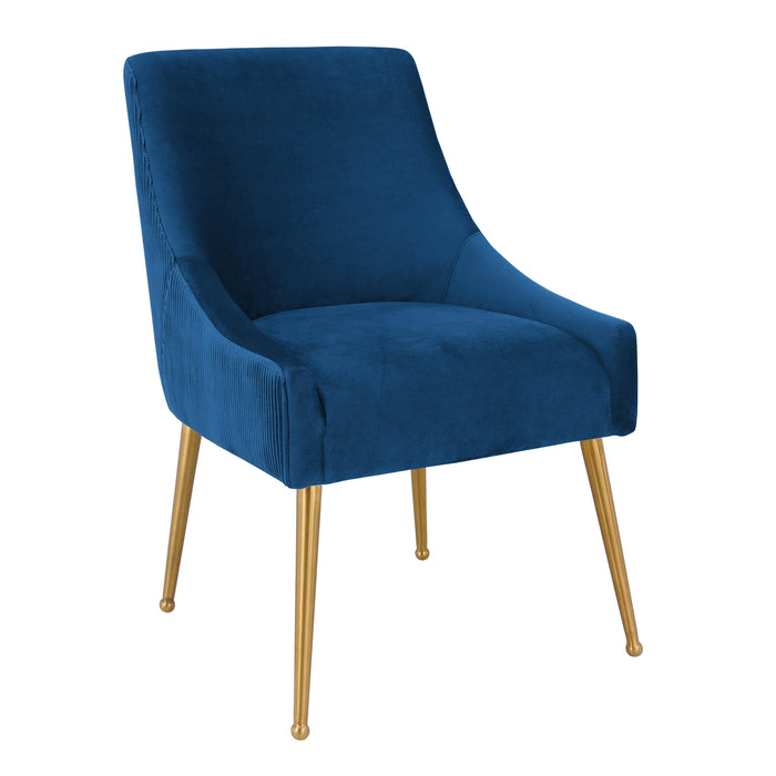 Beatrix - Pleated Velvet Side Chair