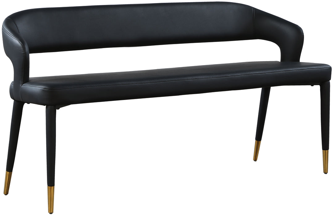 Destiny - Bench - Black - Faux Leather