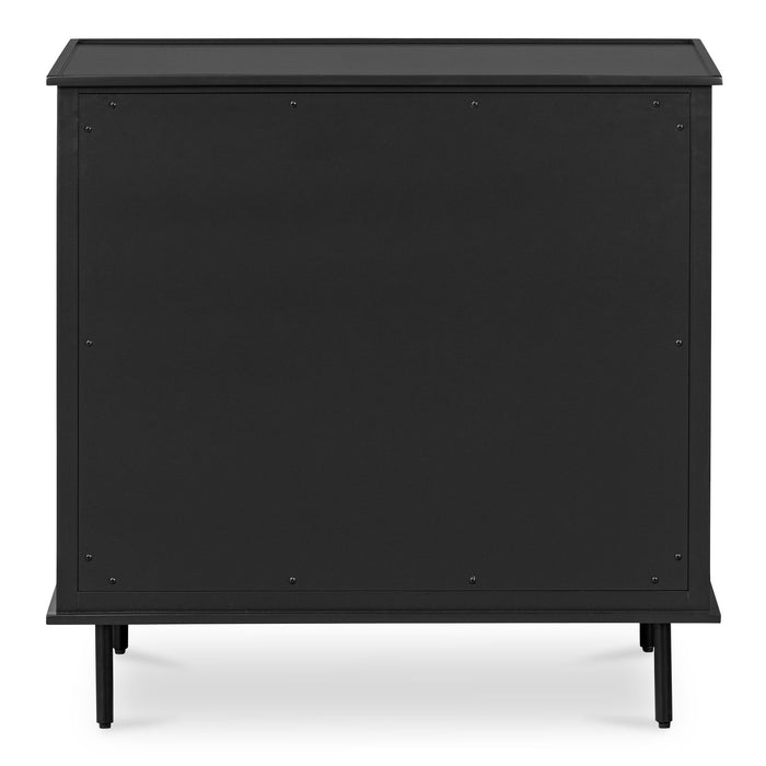 Reagan - 3 Drawer Nightstand - Black