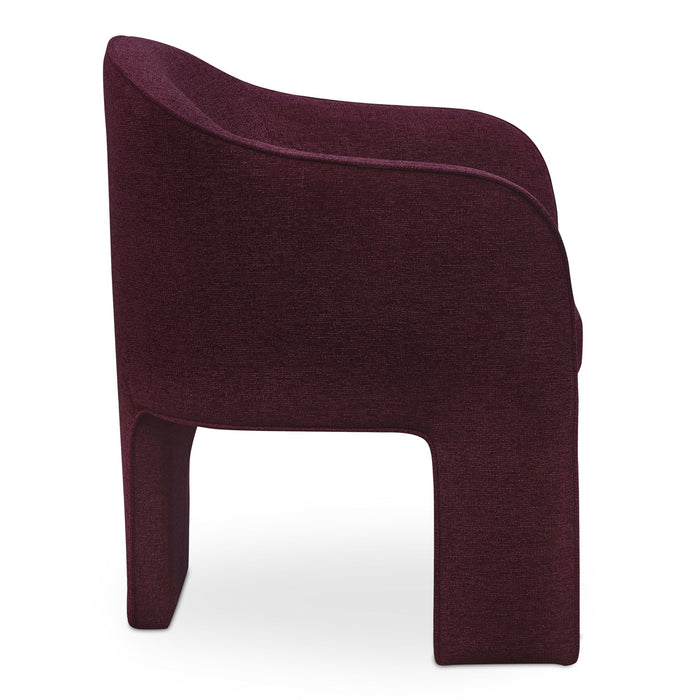 Clara - Dining Chair Performance Fabric - Plum