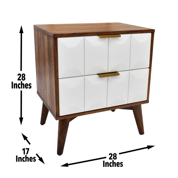 Ginny - Nightstand - Dark Brown