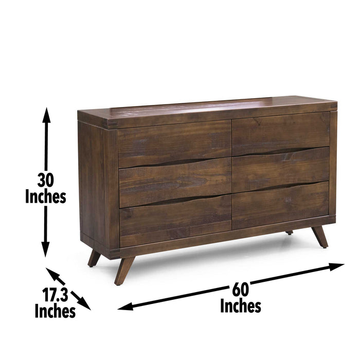 Pasco - Dresser With Glides - Brown