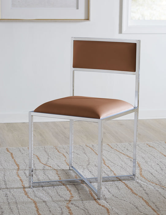 Amalfi X Base Chair - Cgn/Chrm