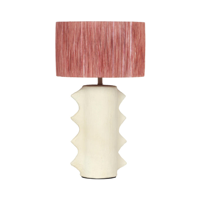 Wild Thing - Papier Mache Table Lamp - Beige