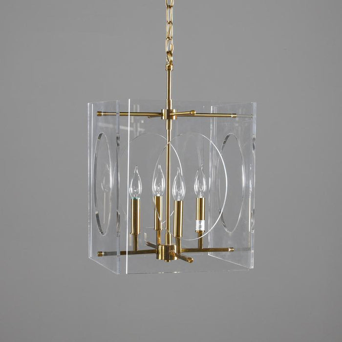 Tessa - Chandelier - Clear/Brass