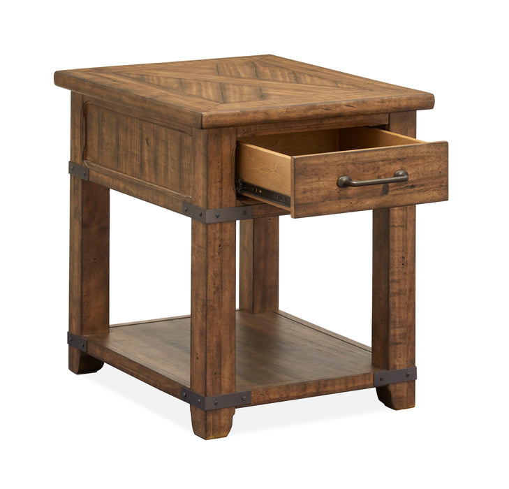 Chesterfield - Rectangular End Table - Farmhouse Timber