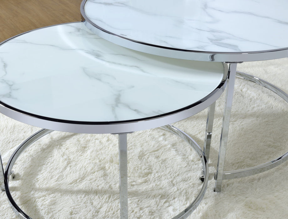 Rayne - Nesting Cocktail Tables - White