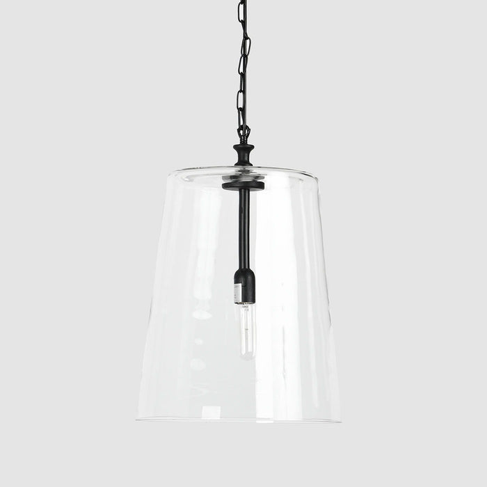 Camille - Glass Pendant - Black