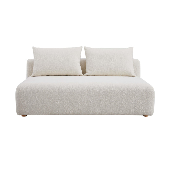 Hangover - Boucle Modular Loveseat - Cream