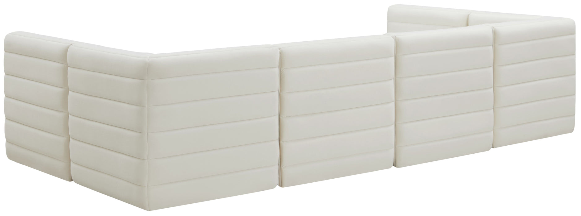 Quincy - Modular Sectional 6 Piece - Cream - Fabric