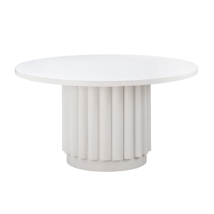 Kali - Round Dining Table - White