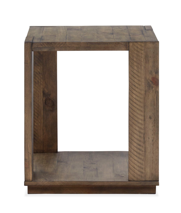 Leighton - Rectangular End Table - Burnt Sienna