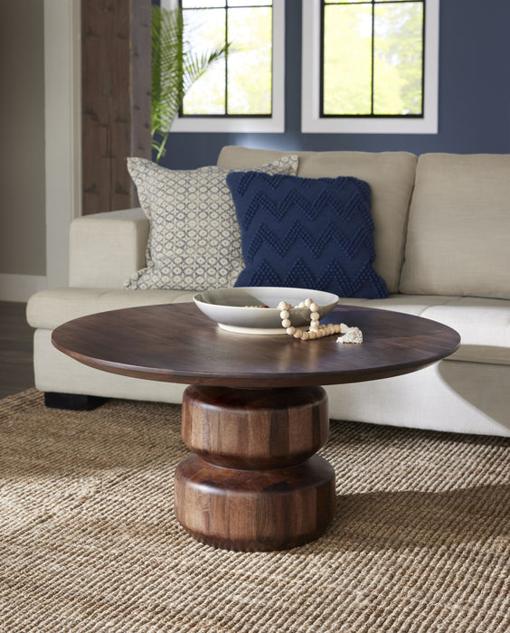 Virton Coffee Table - Smk Brwn