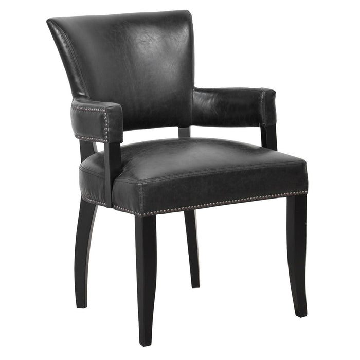 Ronan - Upholstered Dining Arm Chair - Black