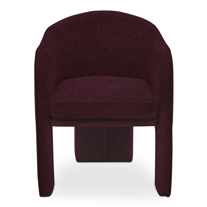 Clara - Dining Chair Performance Fabric - Plum