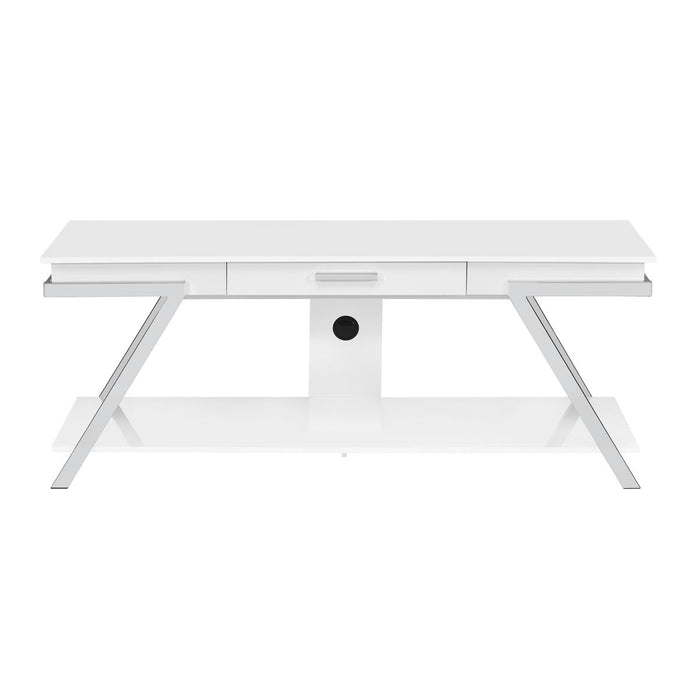 Zena - TV Stand With Drawer - White