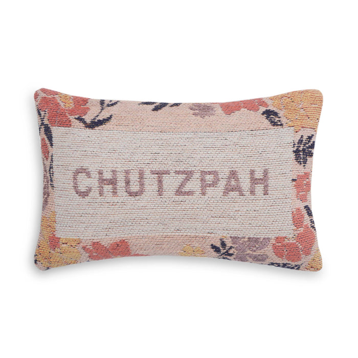 Chutzpah - Woven Pillow - Jacquard