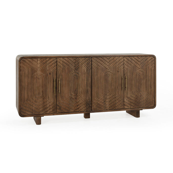 Holmes - 4 Door Sideboard - Light Brown