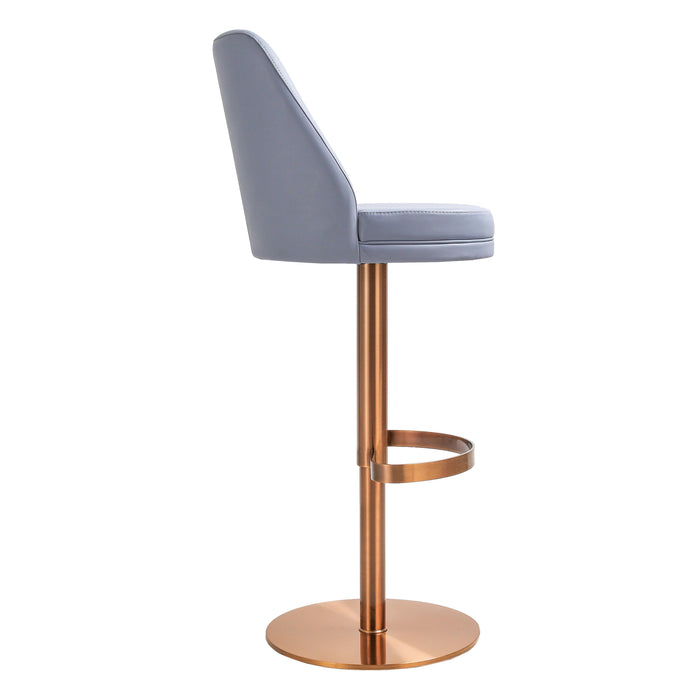 Maven - Adjustable Swivel Stool - Lavender Mist and Rose Gold