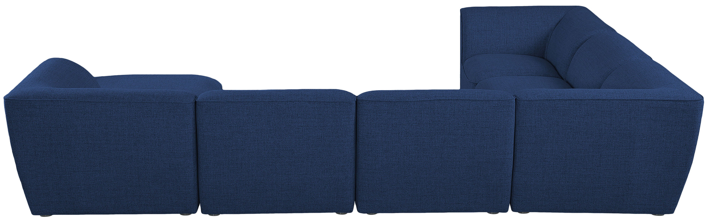 Miramar - Modular Sectional 7 Piece - Navy - Fabric