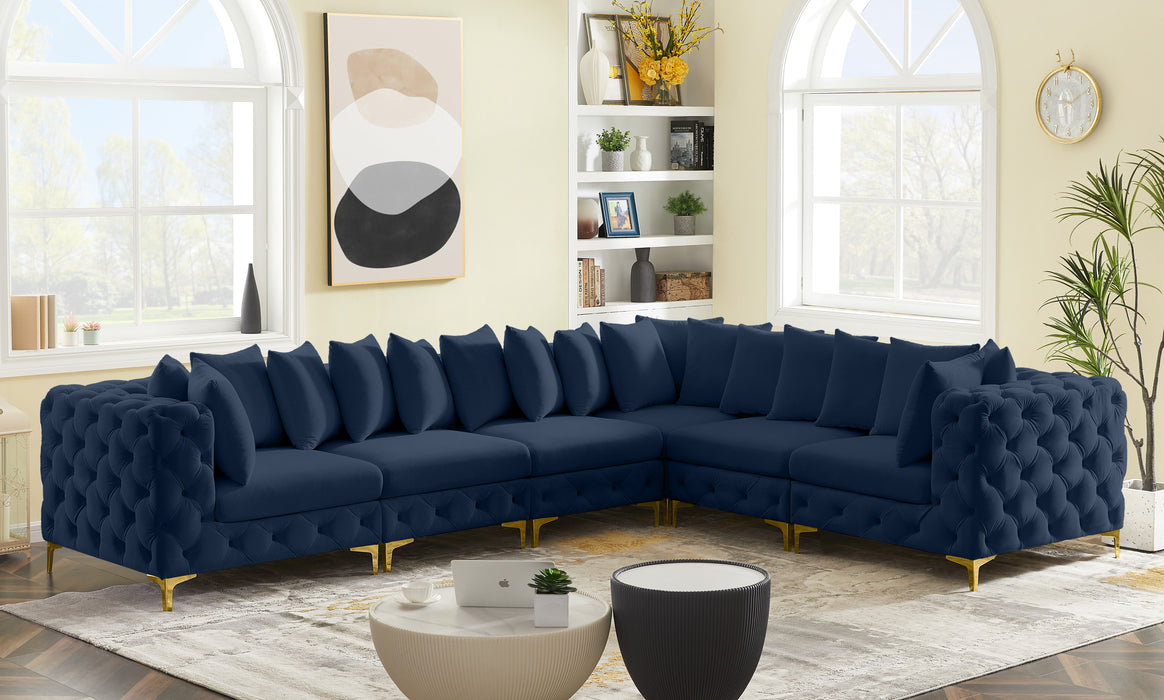 Tremblay - Modular Sectional 6 Piece - Navy - Fabric