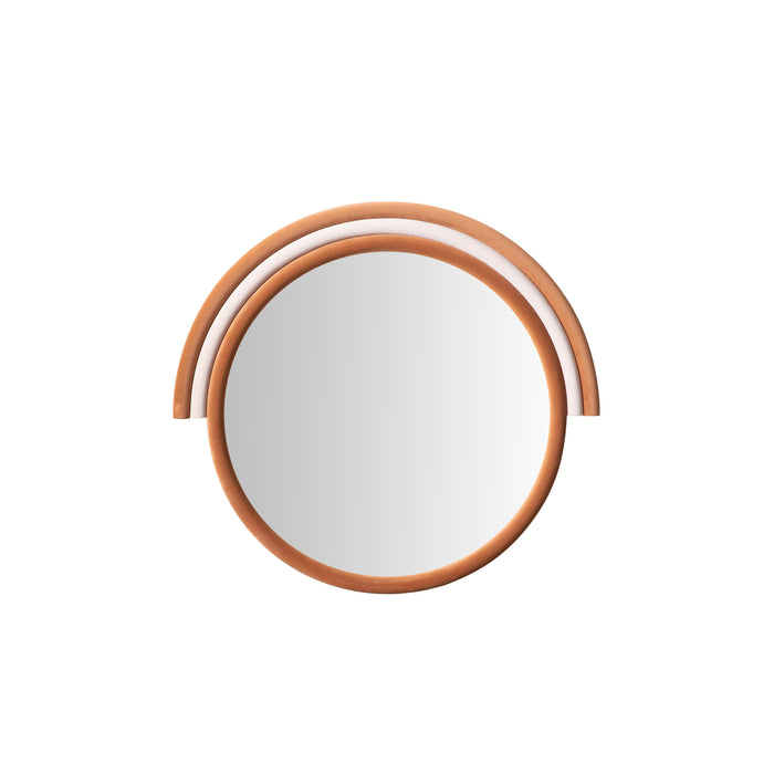 Lally - Velvet Round Wall Mirror